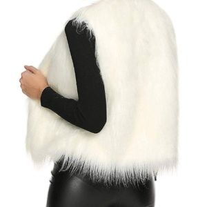 Fashion Autumn and Winter Warm Short Faux Fur Vest